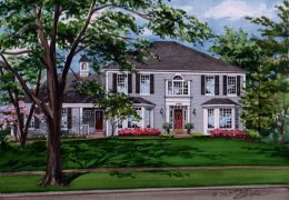 Watercolor-and-pen-and-ink-of-Graf-home-c-2017-Richelle-Flecke