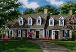 Watercolor-of-Overland-Park-home-c-2016-Richelle-Flecke-1