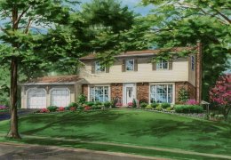 Watercolor-of-our-Oakville-home-c-Richelle-Flecke