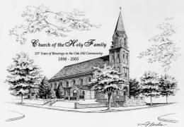 Illustration-of-Holy-Family-Church-in-Pen-Ink