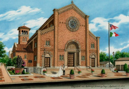 Watercolor-of-Wedding-at-St-Ambrose-©-Richelle-Flecke