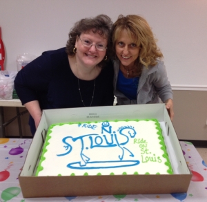 Jan and Marita with cake