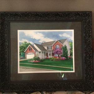 Laury framed portrait