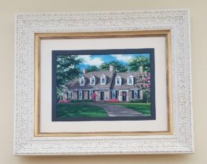 Framed portrait of Kansas home