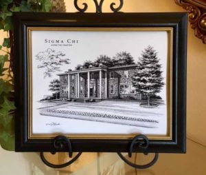 Sigma Chi Framed Print (c) Richelle Flecke