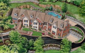 Pen and Ink with Watercolor of Tapawingo Property