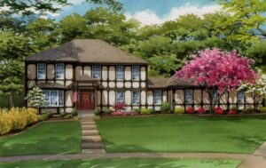 Watercolor house portrait 