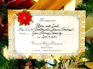 Custom House Portrait gift certificate
