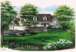 Portrait of family's Winnetka Illinois Home