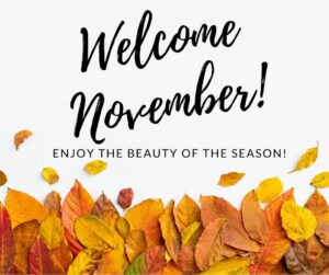 Welcome November!