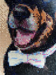 Close-up of Diamond Dot artwork of Max