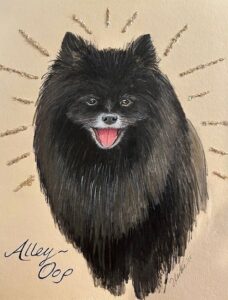 Portrait of beloved family dog