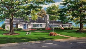Watercolor of spacious Richmond Heights Home