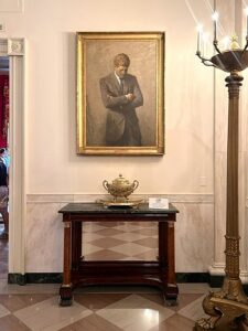 Portrait of JFK in the White House