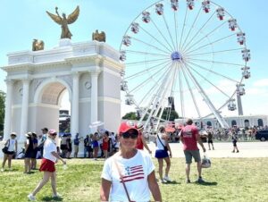 Richelle at July 4th event in DC